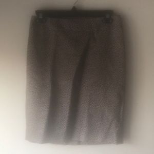 Loft animal print skirt